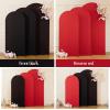imageArch Backdrop Cover Set of 3 Pink Arch Covers Stretchy Backdrop 6FT 66FT 72FT Wedding Arch Cover Bridal Baby Shower Birthday Photo Backdrop Party Arch Stand Covers Gradient PinkBlack  Red  3 Pack