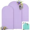 imageArch Backdrop Cover Set of 3 Pink Arch Covers Stretchy Backdrop 6FT 66FT 72FT Wedding Arch Cover Bridal Baby Shower Birthday Photo Backdrop Party Arch Stand Covers Gradient PinkBlue  Purple  3 Pack