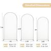 imageArch Backdrop Cover Set of 3 Pink Arch Covers Stretchy Backdrop 6FT 66FT 72FT Wedding Arch Cover Bridal Baby Shower Birthday Photo Backdrop Party Arch Stand Covers Gradient PinkBeige  White  3 Pack