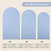 imageArch Backdrop Cover Set of 3 Pink Arch Covers Stretchy Backdrop 6FT 66FT 72FT Wedding Arch Cover Bridal Baby Shower Birthday Photo Backdrop Party Arch Stand Covers Gradient PinkWhite  Blue  3 Pack