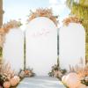 imageArch Backdrop Cover Set of 3 Pink Arch Covers Stretchy Backdrop 6FT 66FT 72FT Wedding Arch Cover Bridal Baby Shower Birthday Photo Backdrop Party Arch Stand Covers Gradient PinkWhite  Pink  3 Pack