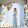 imageArch Backdrop Cover Set of 3 Pink Arch Covers Stretchy Backdrop 6FT 66FT 72FT Wedding Arch Cover Bridal Baby Shower Birthday Photo Backdrop Party Arch Stand Covers Gradient PinkWhite  Blue  3 Pack