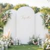 imageArch Backdrop Cover Set of 3 Pink Arch Covers Stretchy Backdrop 6FT 66FT 72FT Wedding Arch Cover Bridal Baby Shower Birthday Photo Backdrop Party Arch Stand Covers Gradient PinkBeige  White  3 Pack