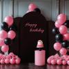 imageArch Backdrop Cover Set of 3 Pink Arch Covers Stretchy Backdrop 6FT 66FT 72FT Wedding Arch Cover Bridal Baby Shower Birthday Photo Backdrop Party Arch Stand Covers Gradient PinkBlack  Red  3 Pack