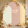 imageArch Backdrop Cover Set of 3 Pink Arch Covers Stretchy Backdrop 6FT 66FT 72FT Wedding Arch Cover Bridal Baby Shower Birthday Photo Backdrop Party Arch Stand Covers Gradient PinkCream  Nude  Champagne  3Pack