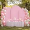 imageArch Backdrop Cover Set of 3 Pink Arch Covers Stretchy Backdrop 6FT 66FT 72FT Wedding Arch Cover Bridal Baby Shower Birthday Photo Backdrop Party Arch Stand Covers Gradient PinkPink  Blue  3 Pack
