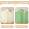 imageArch Backdrop Cover Set of 3 Pink Arch Covers Stretchy Backdrop 6FT 66FT 72FT Wedding Arch Cover Bridal Baby Shower Birthday Photo Backdrop Party Arch Stand Covers Gradient PinkBeige  Green  3 Pack