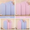imageArch Backdrop Cover Set of 3 Pink Arch Covers Stretchy Backdrop 6FT 66FT 72FT Wedding Arch Cover Bridal Baby Shower Birthday Photo Backdrop Party Arch Stand Covers Gradient PinkPink  Blue  3 Pack
