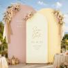 imageArch Backdrop Cover Set of 3 Pink Arch Covers Stretchy Backdrop 6FT 66FT 72FT Wedding Arch Cover Bridal Baby Shower Birthday Photo Backdrop Party Arch Stand Covers Gradient PinkCream  Nude  Champagne  3Pack