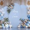 imageArch Backdrop Cover Set of 3 Pink Arch Covers Stretchy Backdrop 6FT 66FT 72FT Wedding Arch Cover Bridal Baby Shower Birthday Photo Backdrop Party Arch Stand Covers Gradient PinkWhite  Blue  3 Pack