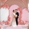 imageArch Backdrop Cover Set of 3 Pink Arch Covers Stretchy Backdrop 6FT 66FT 72FT Wedding Arch Cover Bridal Baby Shower Birthday Photo Backdrop Party Arch Stand Covers Gradient PinkWhite  Pink  3 Pack