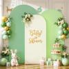 imageArch Backdrop Cover Set of 3 Pink Arch Covers Stretchy Backdrop 6FT 66FT 72FT Wedding Arch Cover Bridal Baby Shower Birthday Photo Backdrop Party Arch Stand Covers Gradient PinkGradient Green  3 Pack