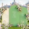 imageArch Backdrop Cover Set of 3 Pink Arch Covers Stretchy Backdrop 6FT 66FT 72FT Wedding Arch Cover Bridal Baby Shower Birthday Photo Backdrop Party Arch Stand Covers Gradient PinkBeige  Green  3 Pack