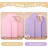 imageArch Backdrop Cover Set of 3 Pink Arch Covers Stretchy Backdrop 6FT 66FT 72FT Wedding Arch Cover Bridal Baby Shower Birthday Photo Backdrop Party Arch Stand Covers Gradient PinkPink  Purple  3 Pack