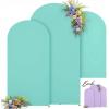 imageArch Backdrop Cover Set of 3 Pink Arch Covers Stretchy Backdrop 6FT 66FT 72FT Wedding Arch Cover Bridal Baby Shower Birthday Photo Backdrop Party Arch Stand Covers Gradient PinkBlue  Purple  3 Pack