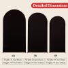 imageArch Backdrop Cover Set of 3 Pink Arch Covers Stretchy Backdrop 6FT 66FT 72FT Wedding Arch Cover Bridal Baby Shower Birthday Photo Backdrop Party Arch Stand Covers Gradient PinkBlack  Red  3 Pack