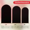 imageArch Backdrop Cover Set of 3 Pink Arch Covers Stretchy Backdrop 6FT 66FT 72FT Wedding Arch Cover Bridal Baby Shower Birthday Photo Backdrop Party Arch Stand Covers Gradient PinkBlack  Red  3 Pack
