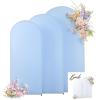 imageArch Backdrop Cover Set of 3 Pink Arch Covers Stretchy Backdrop 6FT 66FT 72FT Wedding Arch Cover Bridal Baby Shower Birthday Photo Backdrop Party Arch Stand Covers Gradient PinkWhite  Blue  3 Pack