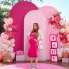 imageArch Backdrop Cover Set of 3 Pink Arch Covers Stretchy Backdrop 6FT 66FT 72FT Wedding Arch Cover Bridal Baby Shower Birthday Photo Backdrop Party Arch Stand Covers Gradient PinkGradient Pink  3 Pack