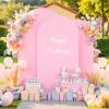 imageArch Backdrop Cover Set of 3 Pink Arch Covers Stretchy Backdrop 6FT 66FT 72FT Wedding Arch Cover Bridal Baby Shower Birthday Photo Backdrop Party Arch Stand Covers Gradient PinkPink  Purple  3 Pack