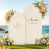 imageBlack Red Arch Backdrop Cover Set of 2 Spandex Arch Covers 72 and 6ft Wedding Arch Stand Cover Bridal Baby Shower Photo Stretchy Backdrop Arch Cover Birthday Party Arch CoversBeige  2 Pack