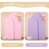 imageBlack Red Arch Backdrop Cover Set of 2 Spandex Arch Covers 72 and 6ft Wedding Arch Stand Cover Bridal Baby Shower Photo Stretchy Backdrop Arch Cover Birthday Party Arch CoversPink  Purple  2 Pack