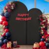 imageBlack Red Arch Backdrop Cover Set of 2 Spandex Arch Covers 72 and 6ft Wedding Arch Stand Cover Bridal Baby Shower Photo Stretchy Backdrop Arch Cover Birthday Party Arch CoversBlack  2 Pack