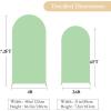 imageBlack Red Arch Backdrop Cover Set of 2 Spandex Arch Covers 72 and 6ft Wedding Arch Stand Cover Bridal Baby Shower Photo Stretchy Backdrop Arch Cover Birthday Party Arch CoversBeige  Green  2 Pack