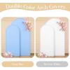 imageBlack Red Arch Backdrop Cover Set of 2 Spandex Arch Covers 72 and 6ft Wedding Arch Stand Cover Bridal Baby Shower Photo Stretchy Backdrop Arch Cover Birthday Party Arch CoversWhite  Blue  2 Pack