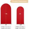imageBlack Red Arch Backdrop Cover Set of 2 Spandex Arch Covers 72 and 6ft Wedding Arch Stand Cover Bridal Baby Shower Photo Stretchy Backdrop Arch Cover Birthday Party Arch CoversBlack  Red  2 Pack