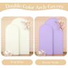 imageBlack Red Arch Backdrop Cover Set of 2 Spandex Arch Covers 72 and 6ft Wedding Arch Stand Cover Bridal Baby Shower Photo Stretchy Backdrop Arch Cover Birthday Party Arch CoversCream  Purple  2 Pack