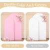 imageBlack Red Arch Backdrop Cover Set of 2 Spandex Arch Covers 72 and 6ft Wedding Arch Stand Cover Bridal Baby Shower Photo Stretchy Backdrop Arch Cover Birthday Party Arch CoversWhite  Pink  2 Pack