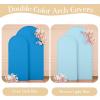imageBlack Red Arch Backdrop Cover Set of 2 Spandex Arch Covers 72 and 6ft Wedding Arch Stand Cover Bridal Baby Shower Photo Stretchy Backdrop Arch Cover Birthday Party Arch CoversBlue  2 Pack