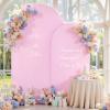imageBlack Red Arch Backdrop Cover Set of 2 Spandex Arch Covers 72 and 6ft Wedding Arch Stand Cover Bridal Baby Shower Photo Stretchy Backdrop Arch Cover Birthday Party Arch CoversLight Pink  2 Pack