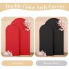 imageBlack Red Arch Backdrop Cover Set of 2 Spandex Arch Covers 72 and 6ft Wedding Arch Stand Cover Bridal Baby Shower Photo Stretchy Backdrop Arch Cover Birthday Party Arch CoversBlack  Red  2 Pack