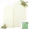 imageBlack Red Arch Backdrop Cover Set of 2 Spandex Arch Covers 72 and 6ft Wedding Arch Stand Cover Bridal Baby Shower Photo Stretchy Backdrop Arch Cover Birthday Party Arch CoversBeige  Green  2 Pack