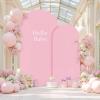 imageBlack Red Arch Backdrop Cover Set of 2 Spandex Arch Covers 72 and 6ft Wedding Arch Stand Cover Bridal Baby Shower Photo Stretchy Backdrop Arch Cover Birthday Party Arch CoversHot Pink  2 Pack