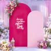 imageBlack Red Arch Backdrop Cover Set of 2 Spandex Arch Covers 72 and 6ft Wedding Arch Stand Cover Bridal Baby Shower Photo Stretchy Backdrop Arch Cover Birthday Party Arch CoversHot Pink  2 Pack