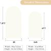 imageBlack Red Arch Backdrop Cover Set of 2 Spandex Arch Covers 72 and 6ft Wedding Arch Stand Cover Bridal Baby Shower Photo Stretchy Backdrop Arch Cover Birthday Party Arch CoversIvory  2 Pack