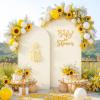 imageBlack Red Arch Backdrop Cover Set of 2 Spandex Arch Covers 72 and 6ft Wedding Arch Stand Cover Bridal Baby Shower Photo Stretchy Backdrop Arch Cover Birthday Party Arch CoversIvory  2 Pack