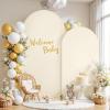 imageBlack Red Arch Backdrop Cover Set of 2 Spandex Arch Covers 72 and 6ft Wedding Arch Stand Cover Bridal Baby Shower Photo Stretchy Backdrop Arch Cover Birthday Party Arch CoversBeige  2 Pack