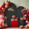 imageBlack Red Arch Backdrop Cover Set of 2 Spandex Arch Covers 72 and 6ft Wedding Arch Stand Cover Bridal Baby Shower Photo Stretchy Backdrop Arch Cover Birthday Party Arch CoversBlack  2 Pack
