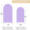 imageBlack Red Arch Backdrop Cover Set of 2 Spandex Arch Covers 72 and 6ft Wedding Arch Stand Cover Bridal Baby Shower Photo Stretchy Backdrop Arch Cover Birthday Party Arch CoversCream  Purple  2 Pack
