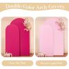 imageBlack Red Arch Backdrop Cover Set of 2 Spandex Arch Covers 72 and 6ft Wedding Arch Stand Cover Bridal Baby Shower Photo Stretchy Backdrop Arch Cover Birthday Party Arch CoversHot Pink  2 Pack
