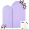 imageBlack Red Arch Backdrop Cover Set of 2 Spandex Arch Covers 72 and 6ft Wedding Arch Stand Cover Bridal Baby Shower Photo Stretchy Backdrop Arch Cover Birthday Party Arch CoversCream  Purple  2 Pack