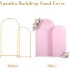 imageBlack Red Arch Backdrop Cover Set of 2 Spandex Arch Covers 72 and 6ft Wedding Arch Stand Cover Bridal Baby Shower Photo Stretchy Backdrop Arch Cover Birthday Party Arch CoversLight Pink  2 Pack
