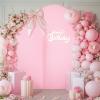 imageBlack Red Arch Backdrop Cover Set of 2 Spandex Arch Covers 72 and 6ft Wedding Arch Stand Cover Bridal Baby Shower Photo Stretchy Backdrop Arch Cover Birthday Party Arch CoversWhite  Pink  2 Pack