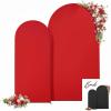 imageBlack Red Arch Backdrop Cover Set of 2 Spandex Arch Covers 72 and 6ft Wedding Arch Stand Cover Bridal Baby Shower Photo Stretchy Backdrop Arch Cover Birthday Party Arch CoversBlack  Red  2 Pack