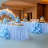 imageHB HBB MAGIC Black Table Cloths 6 Foot Rectangle Tulle Table Skirt Rectangle Tables 6ft Fitted Spandex Table Covers Stretch Elastic Banquet Party Baby Shower Wedding Table ClothsBaby Blue