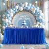 imageHB HBB MAGIC Black Table Cloths 6 Foot Rectangle Tulle Table Skirt Rectangle Tables 6ft Fitted Spandex Table Covers Stretch Elastic Banquet Party Baby Shower Wedding Table ClothsRoyal Blue